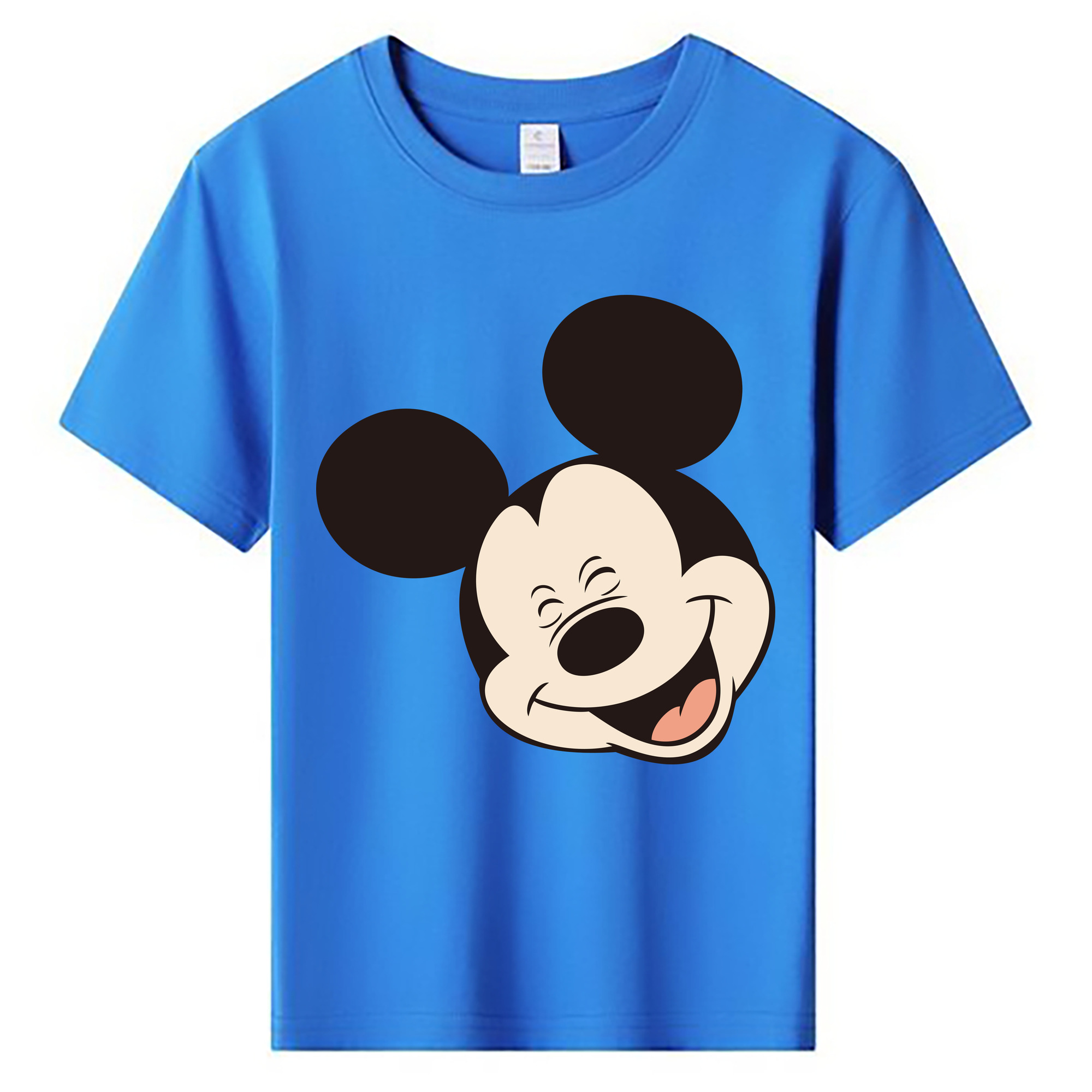 ミッキーマウス Mickey Mouse 綿100％キッズTシャツ（フロントプリント）